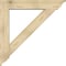 Ekena Millwork Traditional Traditional Rough Sawn Bracket w/ Offset Brace, Douglas Fir, 8"W x 44"D x 44"H BKT0806X44X44TRA01RDF - alternate 2